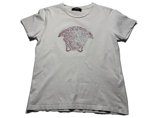 T-shirt Versace Medusa Bianca Bianco