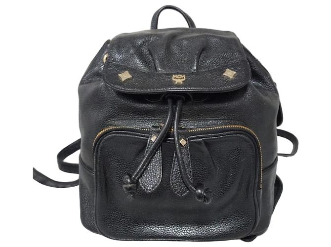 MCM Rucksack Leder Schwarz