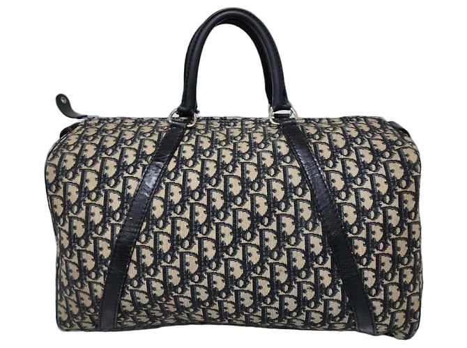 Borsa Christian Dior Trotter Nero/Beige