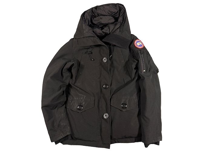 Parka Canada Goose Montebello 2530L Black Down Coat Jacket Donna S Prodotta in Canada - CJ376 Nero