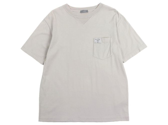 Camiseta de manga curta em algodão Dior Marrom