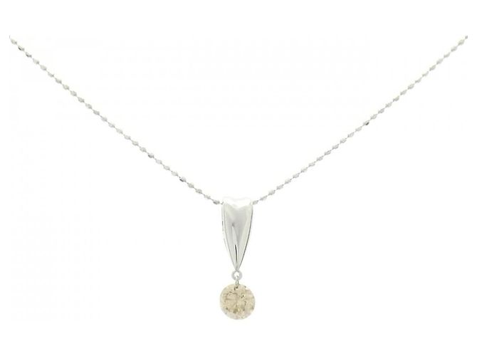 Autre Marque Au750 Diamant-Halskette Silber