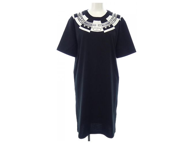 Hermès Vestido cortado Hermes Negro