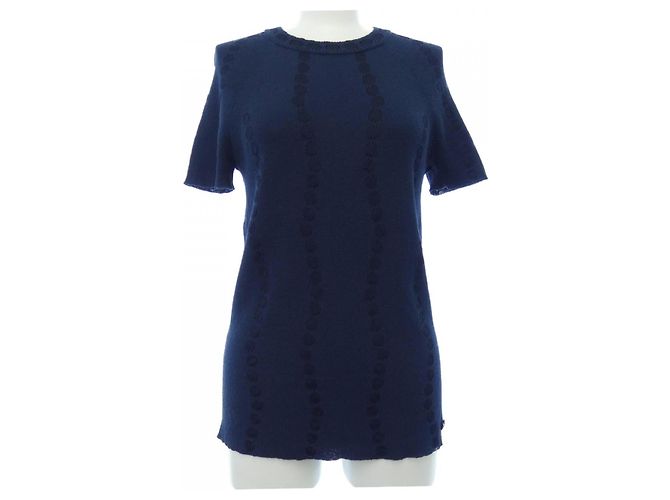 Timeless Top Chanel Blu Blu navy