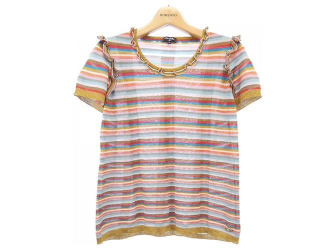 Classique Haut en maille Chanel Multicolore
