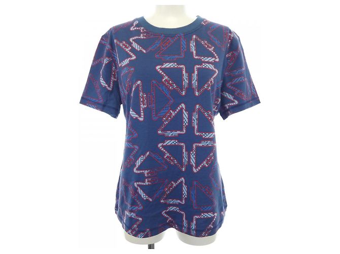 Hermès Camiseta de algodão Hermes Azul