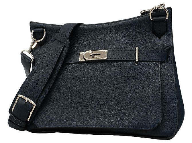 Hermès Bolso de hombro Hermes Jypsiere 34 Azul marino