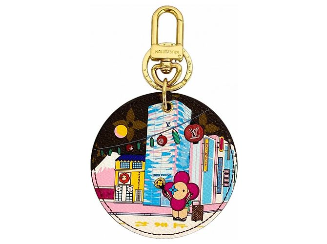 Chaveiro Monogram Vivienne Louis Vuitton Marrom Azul