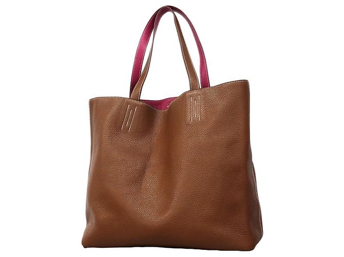 Hermès Sac cabas Hermes Double Sens 36 Marron