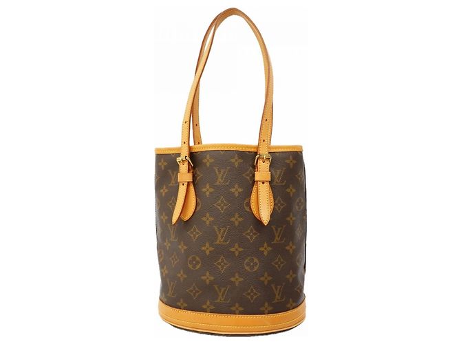 Sac cabas Louis Vuitton Monogram Bucket PM Marron