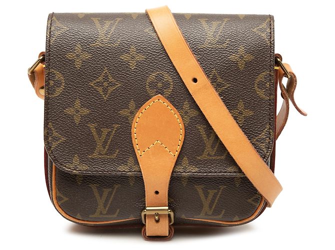 Louis Vuitton Brown Monogram Cartouchiere PM