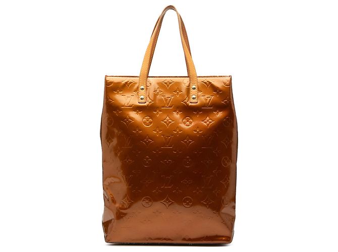 Louis Vuitton Marrone Monogram Vernis Reade MM Bronzo