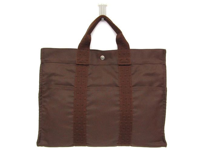 Hermès Borsa Tote Hermes Her Line MM Marrone