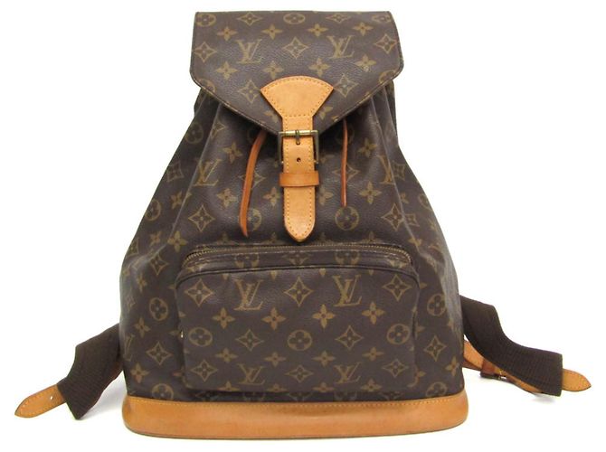 Louis Vuitton Monogram Montsouris GM M51135 Women's Backpack Brown
