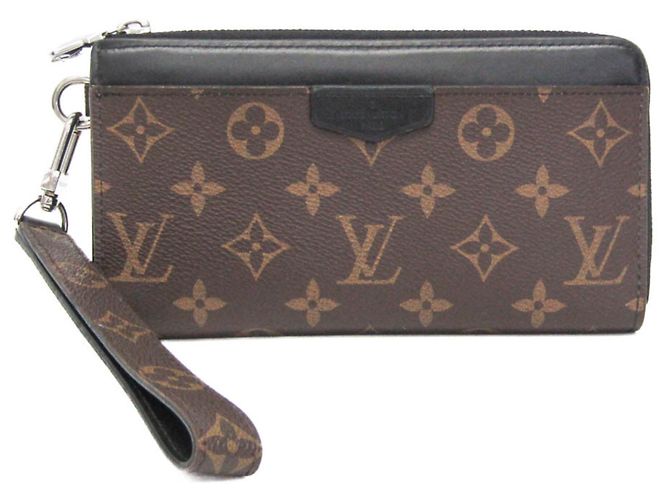 Louis Vuitton Monogram Macassar Zippy Dragonne Phone Wallet