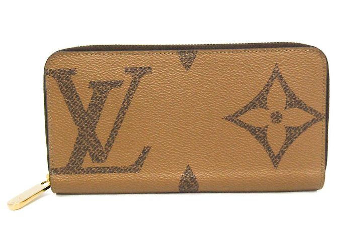 Louis Vuitton Monogram Reverse Zippy Wallet Brown