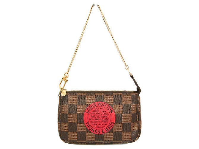 Bolsa Louis Vuitton Damier Mini Pochette Accessoires T&B N58011 Damier ebene