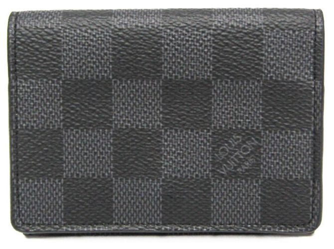 Portacarte da visita Louis Vuitton Envelope Nero