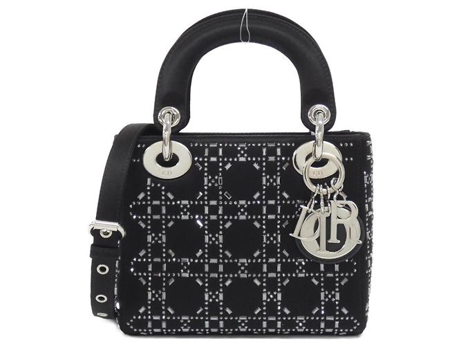 Mini borsa Lady Christian Dior Nero Bianco