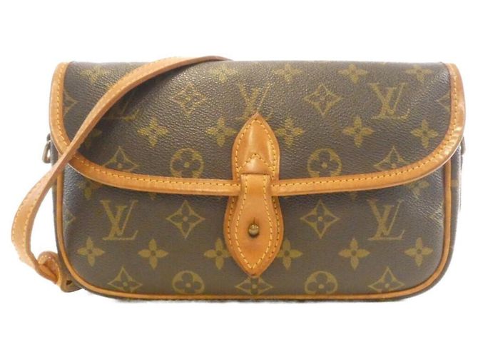 Borsa a tracolla Louis Vuitton Monogram Gibeciere PM M42248 Marrone