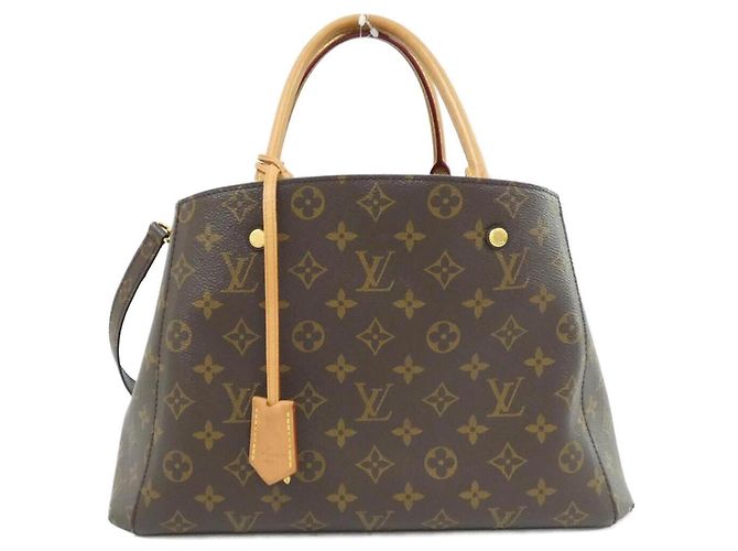 Sac à main Louis Vuitton Monogram Montaigne MM M41056 Marron