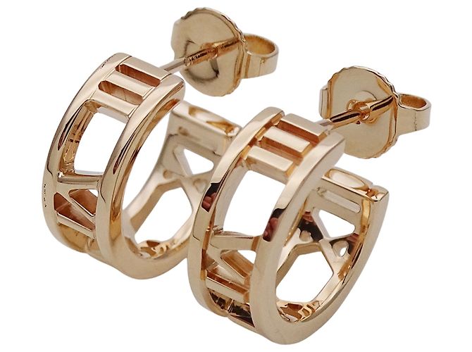 Orecchini a lobo in oro rosa Tiffany & Co. D'oro