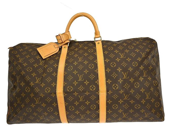 Louis Vuitton Keepall Monogram Canvas 60 Castaño