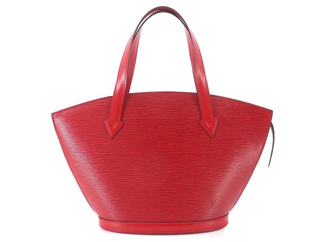 Borsa Tote Louis Vuitton Epi Saint Jacques Rosso