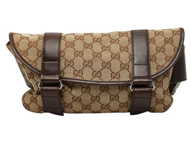 Borsa a tracolla Gucci GG Canvas Marrone Beige