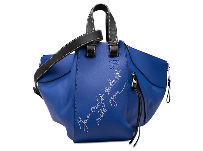 Loewe Anagram Hammock Handtasche Small Blau