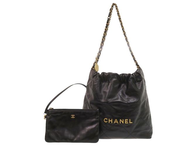 Bolsa Tote Chanel 22 Small preta Preto