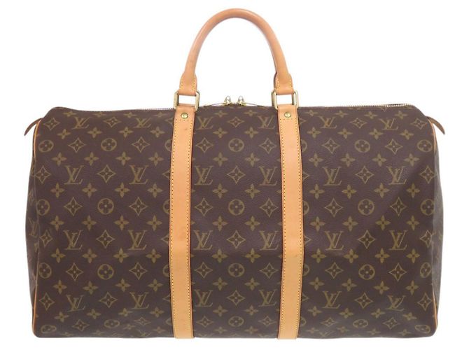 Sac Boston Louis Vuitton Keepall 50 Monogram Marron Monogramme