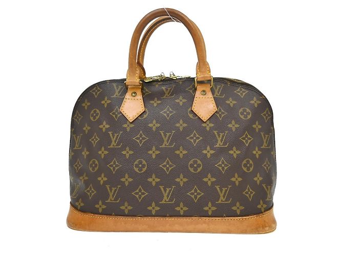 Louis Vuitton Alma Monogram Canvas PM Castaño