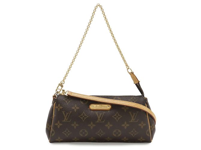 Bolso de hombro Louis Vuitton Monogram Eva Pochette Castaño