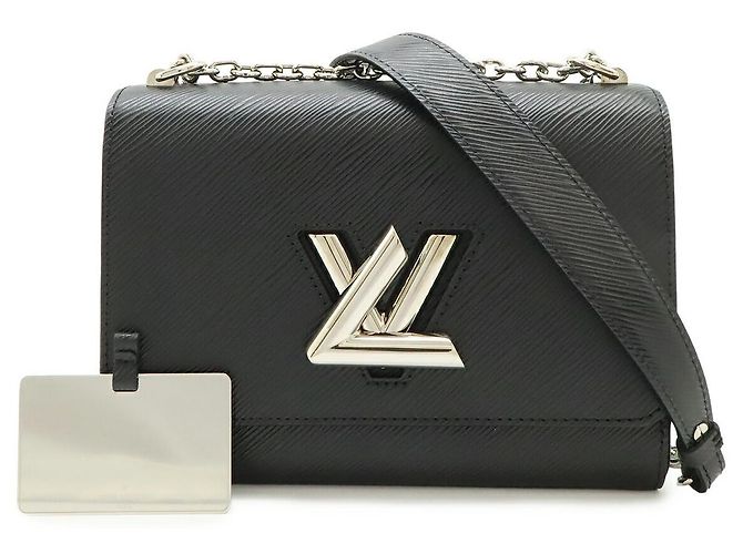 Borsa a tracolla Louis Vuitton Epi Twist MM Nero