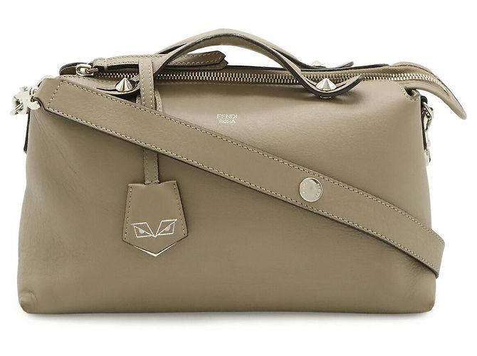 Fendi By The Way Lederhandtasche Medium Grau