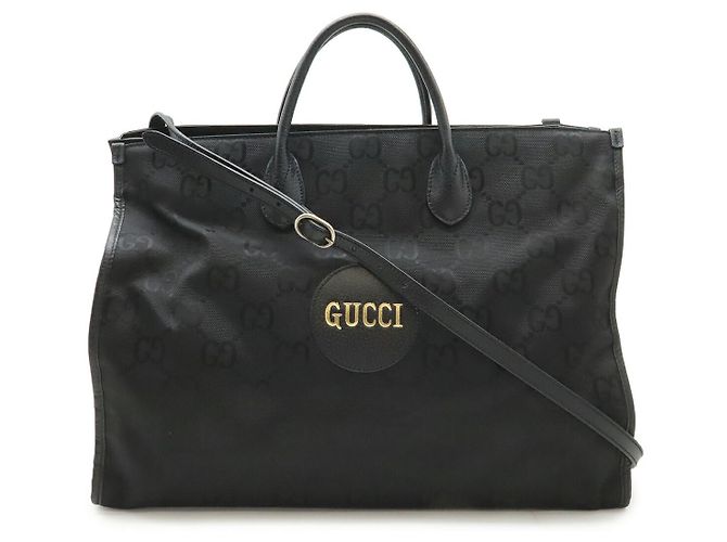 Bolsa 2WAY de nylon e couro Gucci Off The Grid Preto