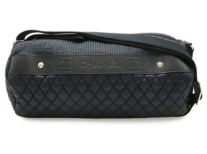 Borsa a Spalla Chanel Nylon Coco Mark Nero