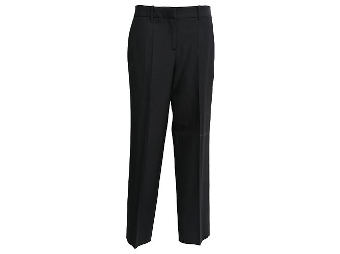 Loewe gerade Hose aus schwarzer Wolle