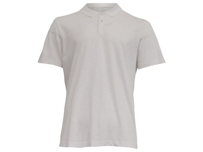 Polo de manga curta Theory em algodão branco Cru