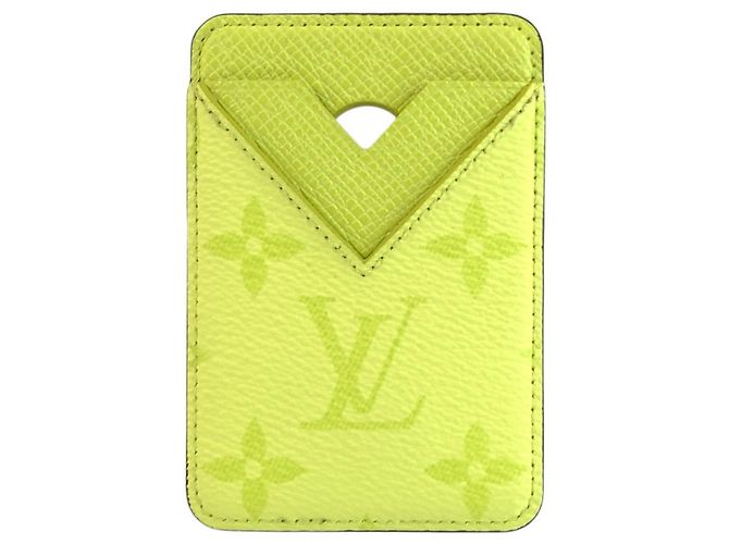 Portacarte in pelle Monogram Louis Vuitton Giallo