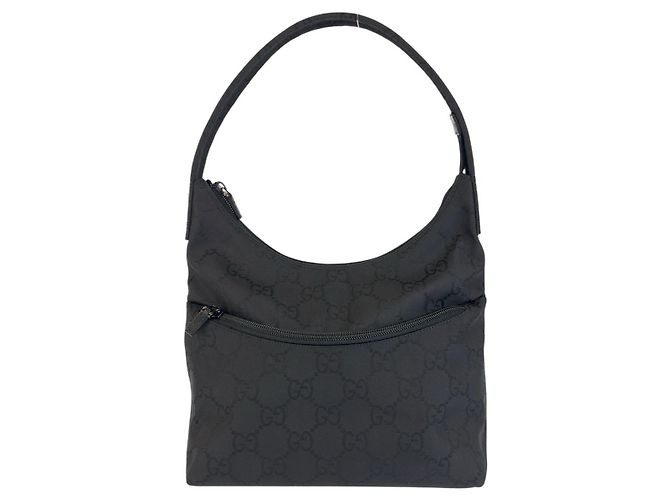 Borsa a tracolla hobo in nylon Gucci Nero