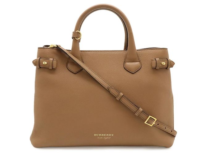 Borsa a mano 2WAY Burberry House Check Marrone