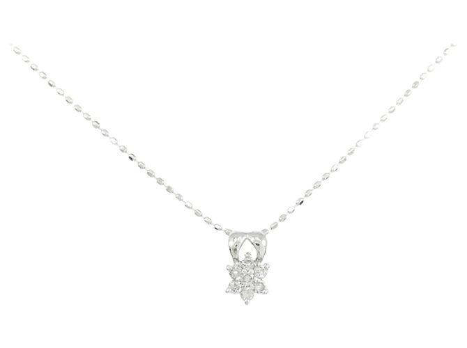 Autre Marque Collana con diamante Au750 Argento