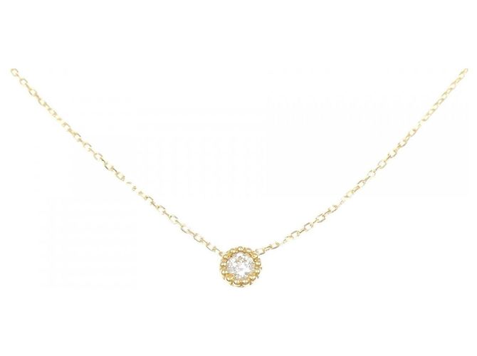 Autre Marque Colar de Ouro Au750 com Diamante e Topázio