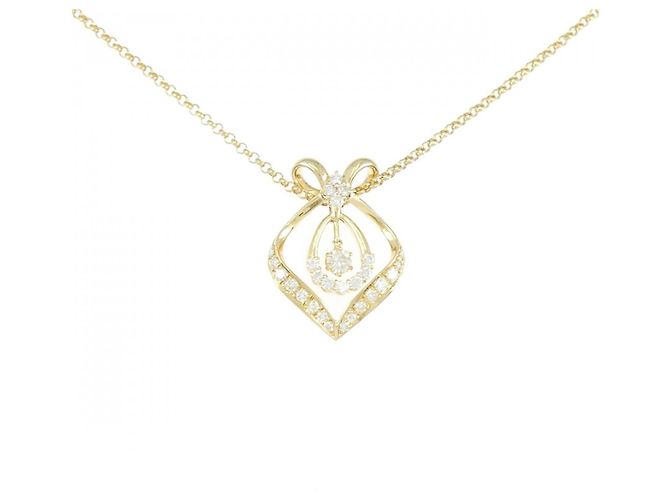Autre Marque Collar de Diamante Au750 Dorado