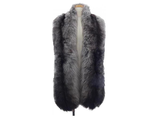 Sciarpa in pelle di pecora Miu Miu Marrone