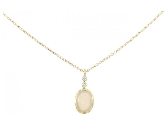 Autre Marque Collana in oro Au750 con opale e diamante D'oro