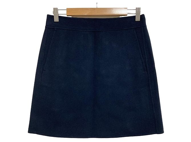Wollrock S Max Mara CUCITO A MANO Blau Marineblau