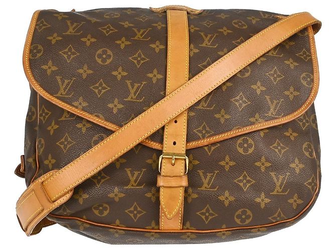 Louis Vuitton Saumur Monogram Canvas 35 Marron